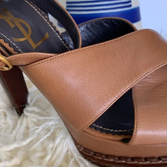 Tom Ford for YSL Gauche Platform Wrap Sandal - Picture 6 of 8